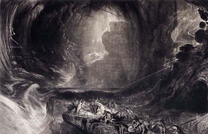 John Martin The Evening of the Deluge oil painting image